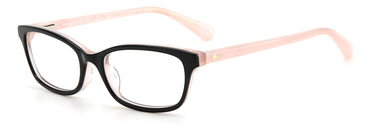 Youth Girls Kate Spade Eyeglasses: Abbeville - Black SpecSMART Eye Clinic (Diagonal View)